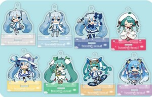 SNOW MIKU 2024スタンド付きアクリルキーホルダーコレクションSide-A 8点 コンプリートセット びんちょうまぐろ 雪ミク