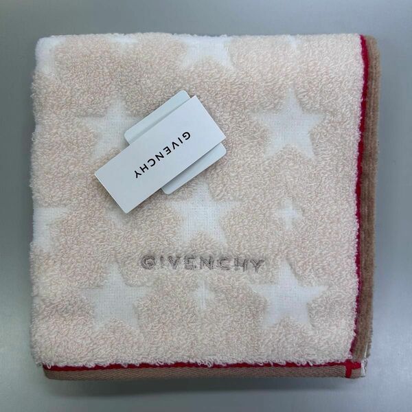 新品　ジバンシー　GIVENCHY タオルハンカチ　ハンドタオル　スター　星