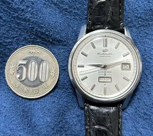 稼働 OH前提 アンティーク セイコー マチックAD文字盤 自動巻 33石 メンズ 腕時計 SEIKO matic automatic men's antique watch