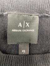 【K】ARMANI EXCHANGE　アルマーニ　エクスチェンジ　ニット　ロゴニット　セーター　ブラック　サイズXS　メンズ　【3934】_画像1