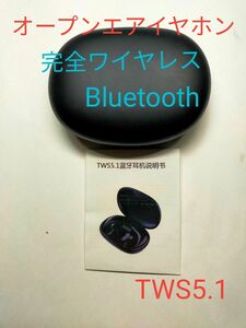 オープンイヤホン　耳掛け式　耳を塞がない　Bluetooth　 完全ワイヤレスイヤホン　TWS5.1