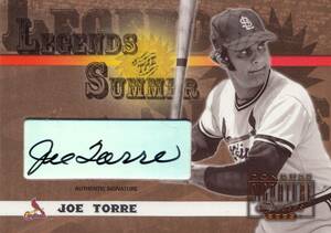 【JOE TORRE】直筆サインカード 2003 DONRUSS AUTO SIGNATURE SERIES LEGENDS OF THE SUMMER AUTOGRAPHS #検索 TOPPS