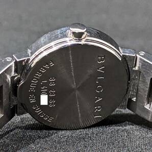 【43961】1円～ BVLGARI ブルガリ ブルガリブルガリ BB 23 SS クオーツ QZ ダイヤモンド 白文字盤 稼働品 2針 腕時計 スイス製 レディースの画像5
