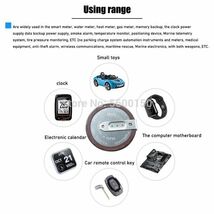 パナソニック VL2020 ML2020 コイン充電池 タブ角度180°端子付き BMWリモコン E402_画像5