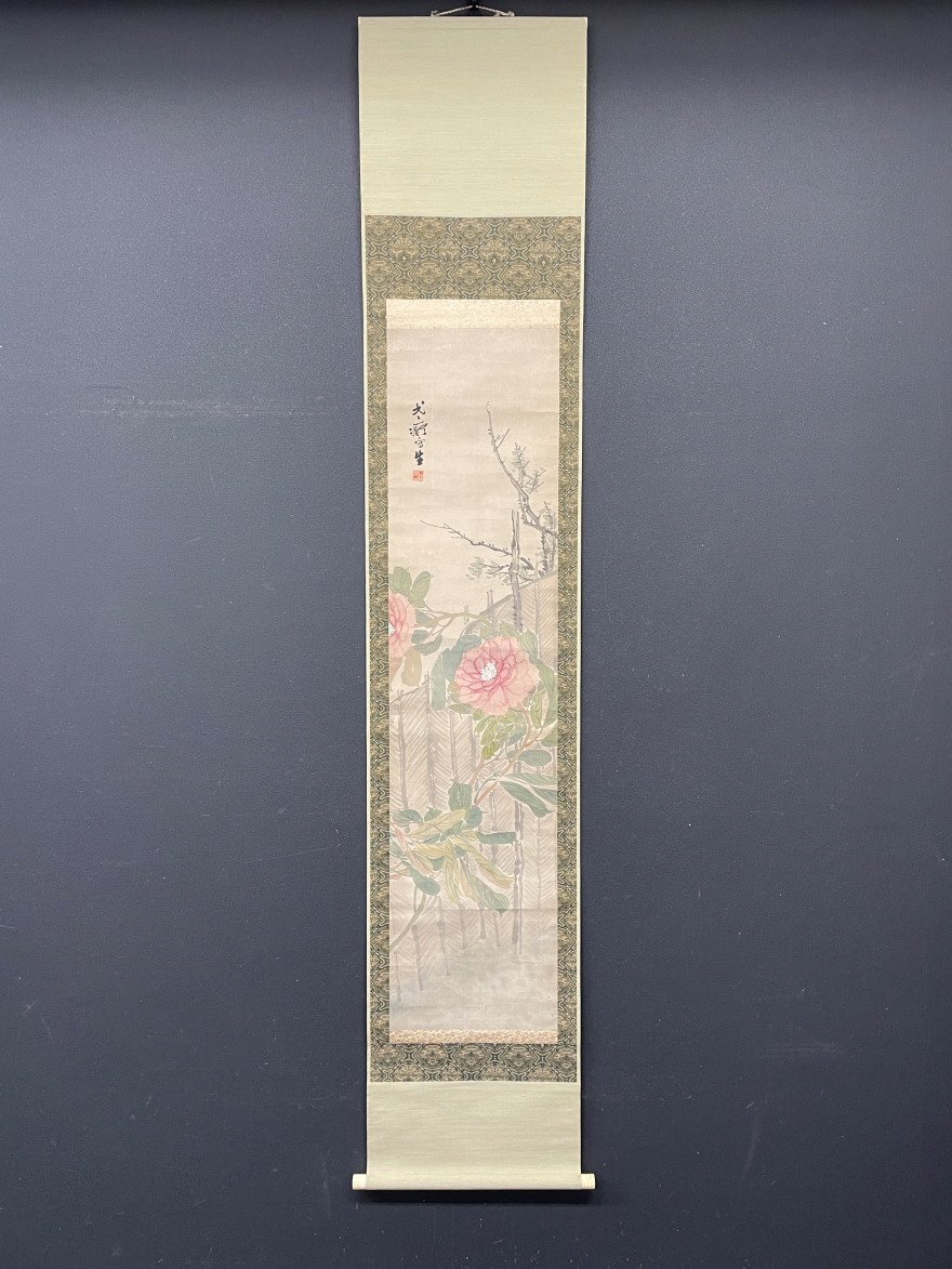 [Kopie] [Ein Licht] vg7327(○ Sanin Moro)Chinesische Pfingstrosenmalerei, Malerei, Japanische Malerei, Blumen und Vögel, Vögel und Tiere