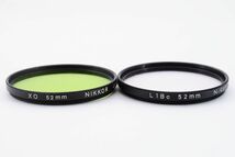 s2400★Nikon ニコン XO 52mm NIKKOR 黄緑色 / L1Bc 純正 フィルター_画像3