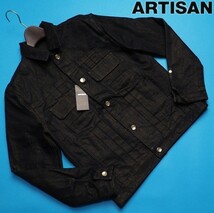 新品サンプル定価10.4万円 ARTISAN アルチザン 2023新作 最高級 日本製 金糸仕様 セルヴィッチデニムジャケットS紺(09) 23BC20 1点物_画像1