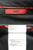 春夏秋42,000円新品HUGO BOSSボス★必ず1本は所有すべきビジネス定番品。上質ナチュラルストレッチ黒ウールスラックス【36インチ】_画像8