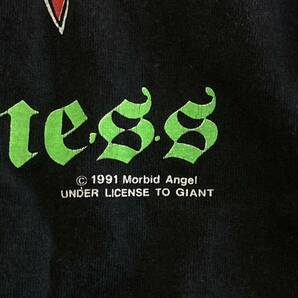 90s MORBID ANGEL モービッドエンジェル Tシャツ バンドTシャツ METALLICA ヴィンテージ SLAYER CARCASS NAPALM DEATH TERRORIZERの画像6