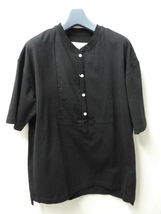 SUPERTHANKS スーパーサンクス　新品未使用　BLACK　Sサイズ ヘンリーネックTEE_画像1