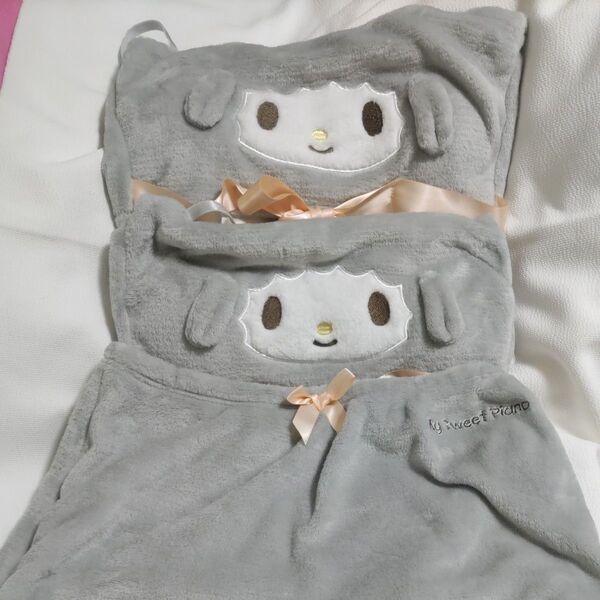 マイスウィートピアノ ふわもこ チューブブラ ふわモコパンツ セット マイメロディ