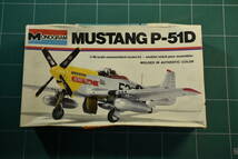 Qm019 絶版 1977年製 Monogram 1:48 Mustang P-51D マスタング デカール有 60サイズ_画像1