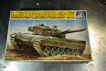 Qm064 【絶版 1984年製】 vtg Italeri 1:35 Leopard 2 Main Battle Tank レオパルドⅡ パーツ1つ欠品 80サイズ_画像1