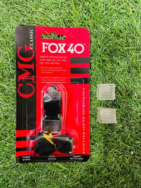 【未使用新品】 サッカー 審判 FOX40 ホイッスル マウスグリップ セット