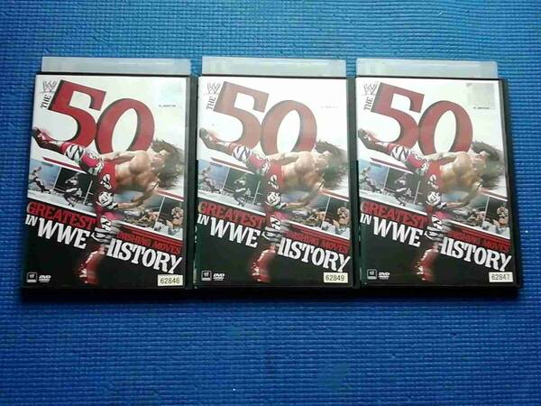 DVD WWE グレイテスト・フィニッシュ・ムーブ 50 3枚組 史上最高・最強の必殺技ランキング トップ50 プロレス