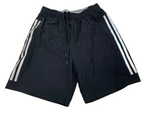 r1_5830 ★定形外 配送★ 美品 adidas アディダス CLIMALITE 吸汗速乾 ドライ維持繊維 ハーフパンツ スリーストライプス 男性用/Lサイズ