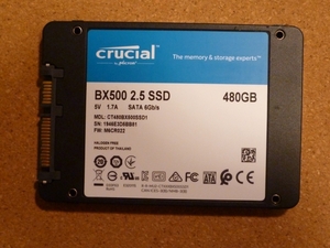 Crucial クルーシャル 2.5インチSSD 480GB BX500 