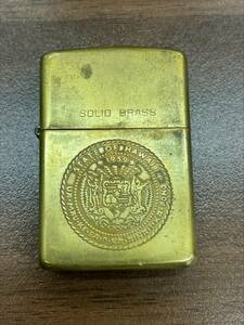 #84F　ZIPPO STATE OF HAWAII 1959 SOLID BRASS　ジッポライター　着火未確認