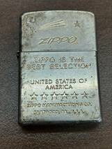 #103　ZIPPO ZIPPO IS THE BEST SELECTION made in USA　ジッポー　オイルライター　喫煙具　着火未確認_画像1