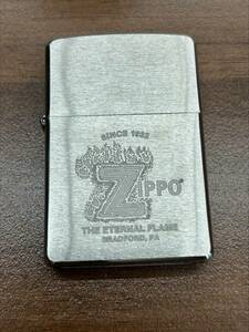 #105　ZIPPO THE ETERNAL FLAME made in USA　ジッポー　オイルライター　喫煙具　着火未確認