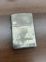 #107　ZIPPO ユリ　BRADFORD.PA.USA made in USA 　ジッポー　オイルライター　喫煙具　着火未確認_画像1