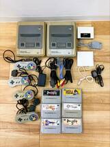 #2A【1円スタート】Nintendo SUPER FAMICOM 任天堂 スーパーファミコン ソフトおまとめ BUFFALO Nintendoおまけ付 通電確認済 動作未確認_画像1