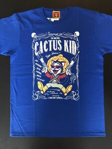 ★クリームソーダ ★ピンクドラゴン ★TE CACTUS Tシャツ (ブルー) XL★新品★ブラックキャッツ 