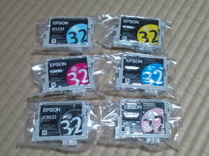 IC6CL32 純正 期限不明 ICBK32 ICY32 ICC32 ICM32 ICLC32 ICLM32 6個セット EPSON エプソン IC32 ひまわり A