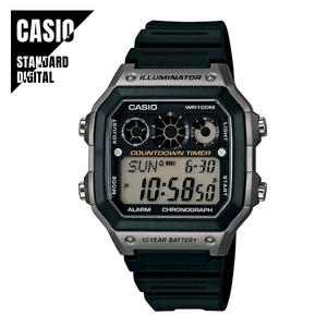 CASIO カシオ スタンダード デジタル ブラック AE-1300WH-8A 腕時計 メンズ レディース サッカー 審判 レフェリー ★新品 メール便送料無料