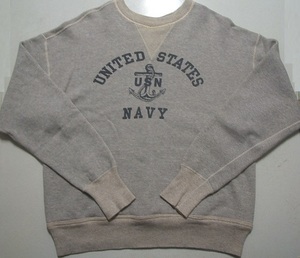 ★WAREHOUSE ウエアハウス US NAVY ミリタリー スウェット USN ★42