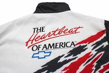 ★90s THE Heartbeat OF AMERICA シボレー キルティングライナー ナイロン レーシングジャケット★特大 オールド ロゴ ビッグサイズ_画像3