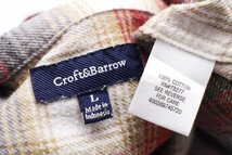 ★Croft&Barrow オンブレチェック ボタンダウン コットン フランネルシャツ L★22 シャドーチェック オーバーサイズ ビッグサイズ_画像4