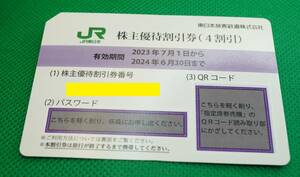 JR東日本　株主優待券　1枚　2024/6/30 　大網てんとう虫　16-984-11