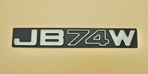 スズキ Jimny ジムニー JB74W Handmade Emblem オリジナル 手作りエンブレム (艶消しブラック + ホワイト)