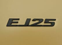 スバル SUBARU EJ25 Handmade Emblem オリジナル 手作りエンブレム (艶消しブラック)_画像1