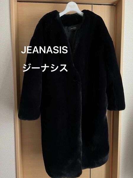 美品 JEANASIS ジーナシス ファーコートモコモコアウター 毛皮 コート