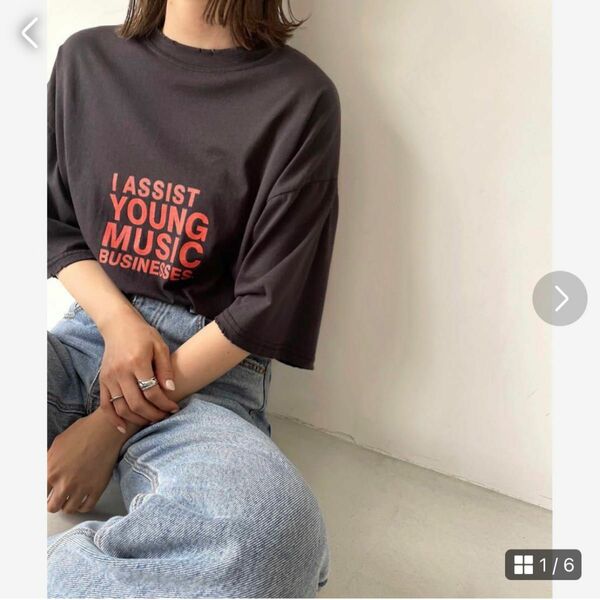 完売品　キャナルジーン　via j ’’YOUNG MUSIC’’半袖Tシャツ　ヴィンテージ Tシャツ