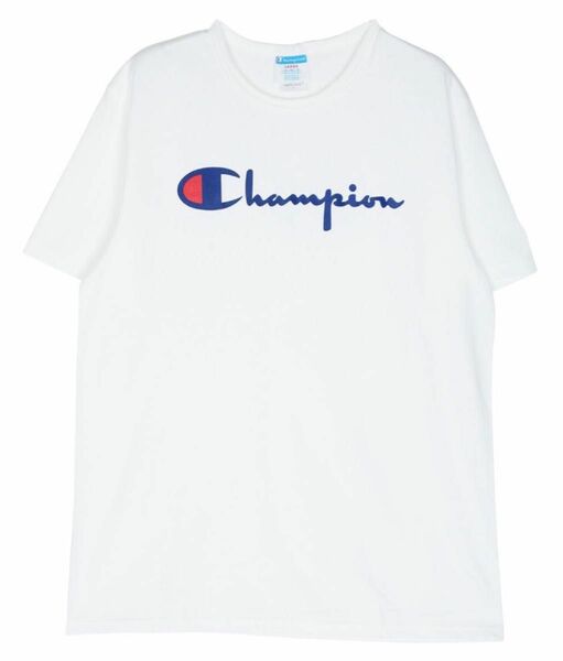 【Champion(チャンピオン) 4,950円/スクリプト ロゴ クルーネック Tシャツ】LLサイズ