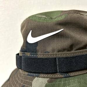 Mサイズ！NIKE ナイキ 迷彩カモフラバケットハット リップストップ 帽子 アウトドアの画像2