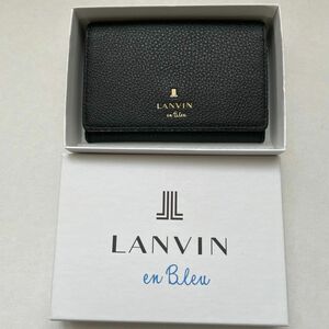 LANVIN en Bleu ランバンオンブルー　名刺入れ カードケース レザー LANVIN ランバン