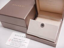 ■ブルガリ BVLGARI ブルガリブルガリ シングルピアス 356121 K18WG 750 オニキス イヤリング 箱・証明書付き ユニセックス■_画像2