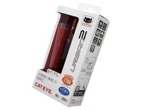 【新品】CATEYE HL-EL160 レッド キャットアイ 乾電池式 LED ヘッドライト RED