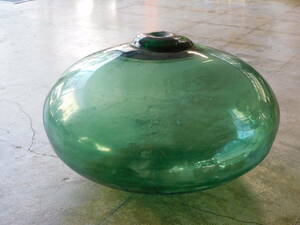 ◆ ふるいガラス 浮き玉 変形 扁平形 / 浮玉 浮き球 浮球