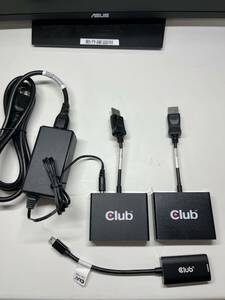 Club3D Hub DisplayPort 1.2 Triple Monitor＋Mini DisplayPort 1.4 to HDMI 2.1 4K120Hz HDR アクティブ アダプタ