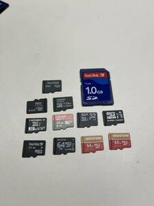 micro SDHC等 11枚セット（メーカー、容量色々）＋おまけSDカード1枚　