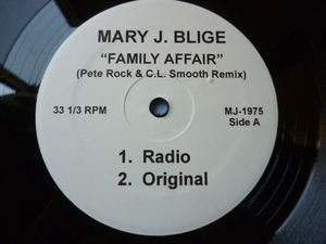 Mary J. Blige / Family Affair - Pete Rock & C.L. Smooth Remix 試聴可 US12 レア オリジナル超えのREMIX 