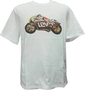 Tシャツ Levi's リーバイス 半袖 プリント バイク 16143-1463 白 L寸(Levi'sM寸)