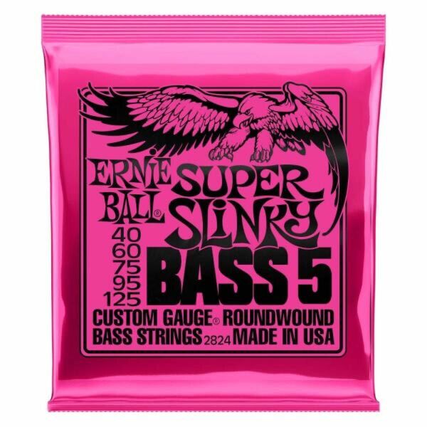 ERNIE BALL 2824 ベース弦 5弦 (40-125) 5-STRING SUPER SLINKY BASS