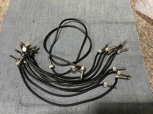 LAVA CABLE SOLDERFREE パッチケーブルまとめて(13本)+中古プラグ+未使用Lプラグ16本、未使用Sプラグ11本　端材ケーブル