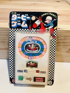 未使用デッドストック 昭和レトロ当時物 クズワ ダービーゲーム おもちゃ 玩具競馬 馬ビンテージ JAPAN日本製（検）ポケットメイト トミー 
